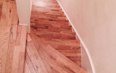 Solid wood stairs